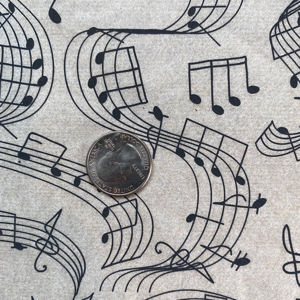 Music Notes -  Underglaze Transfer Sheet