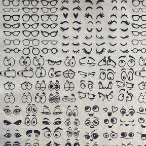 Googly Eyes - Underglaze Transfer Sheet