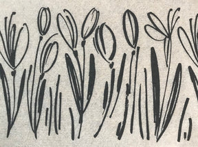 Sketched Flowers - Underglaze Transfer Sheet