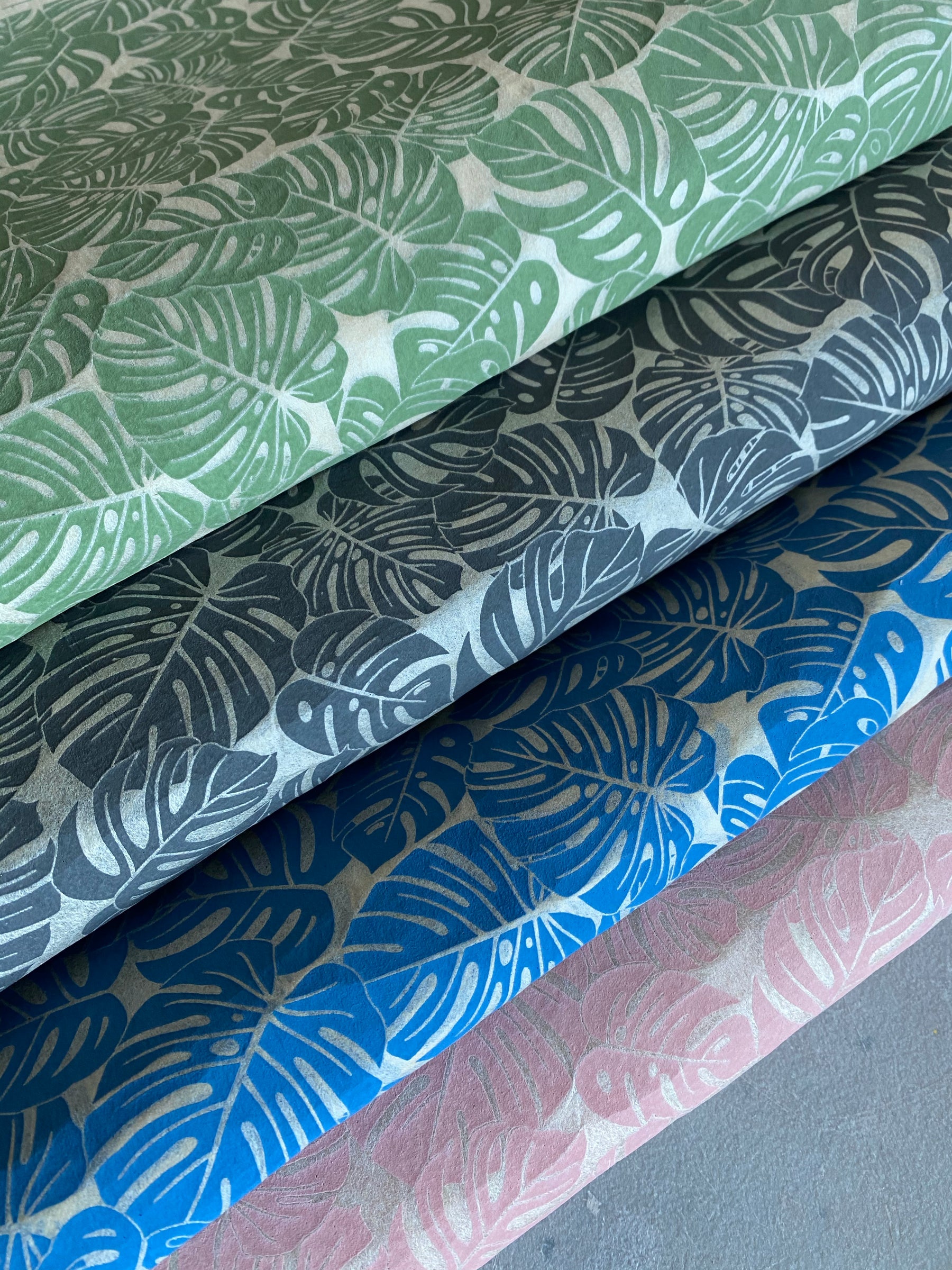 Monstera Leaves - Underglaze Transfer Sheet