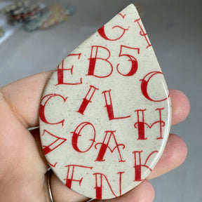 Tattoo Font - Underglaze Transfer Sheet