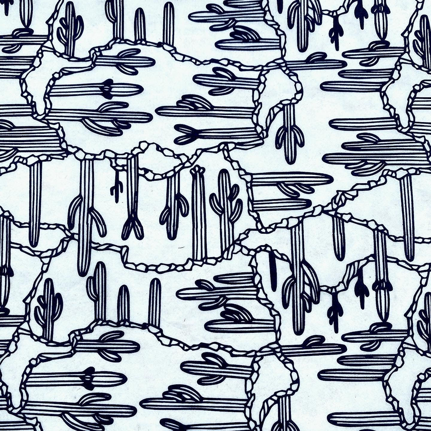 Saguaro by Seedling Clayworks - Underglaze Transfer Sheet