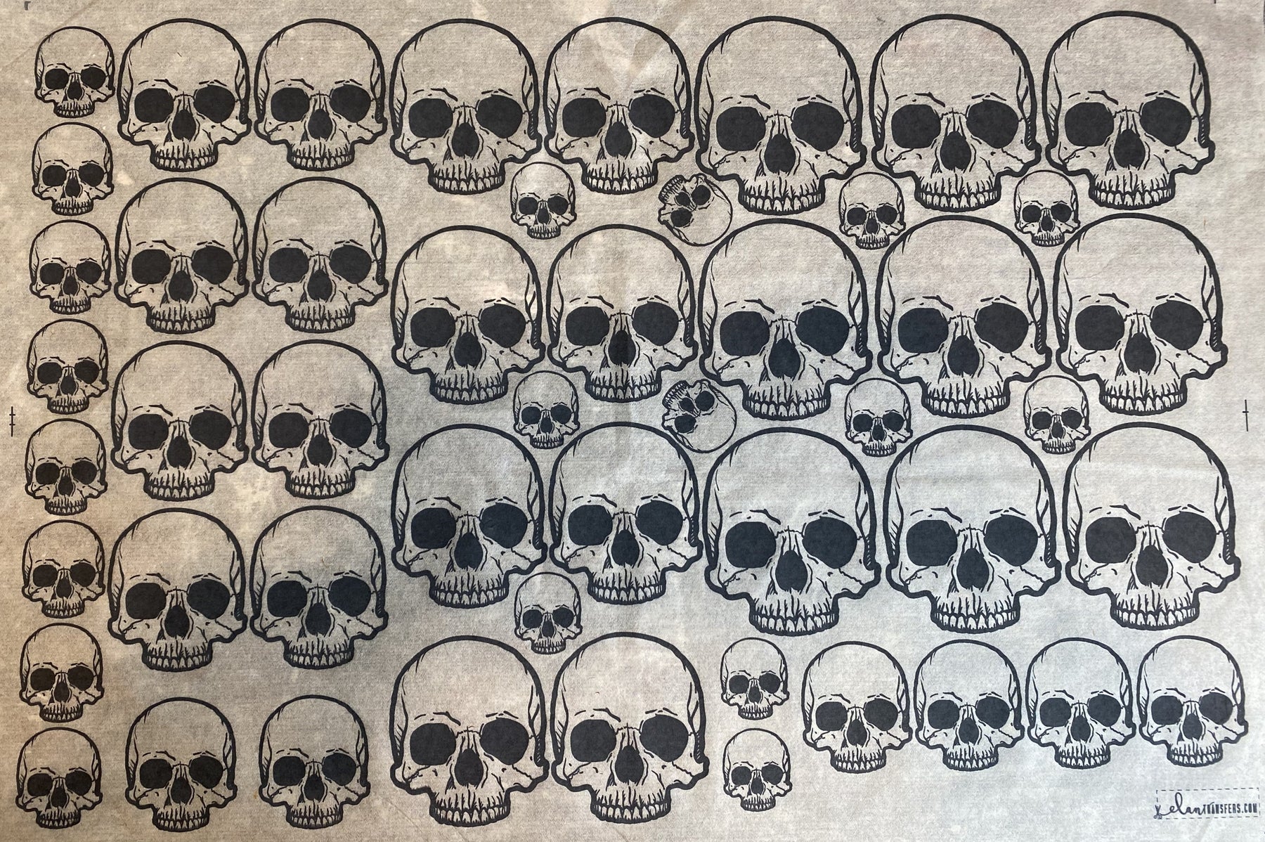 Skulls OG Individual - Underglaze Transfer Sheet