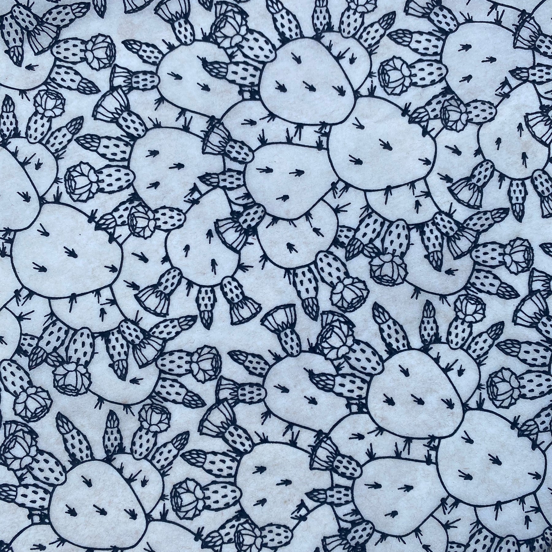 Prickly Pear by Seedling Clayworks - Underglaze Transfer Sheet