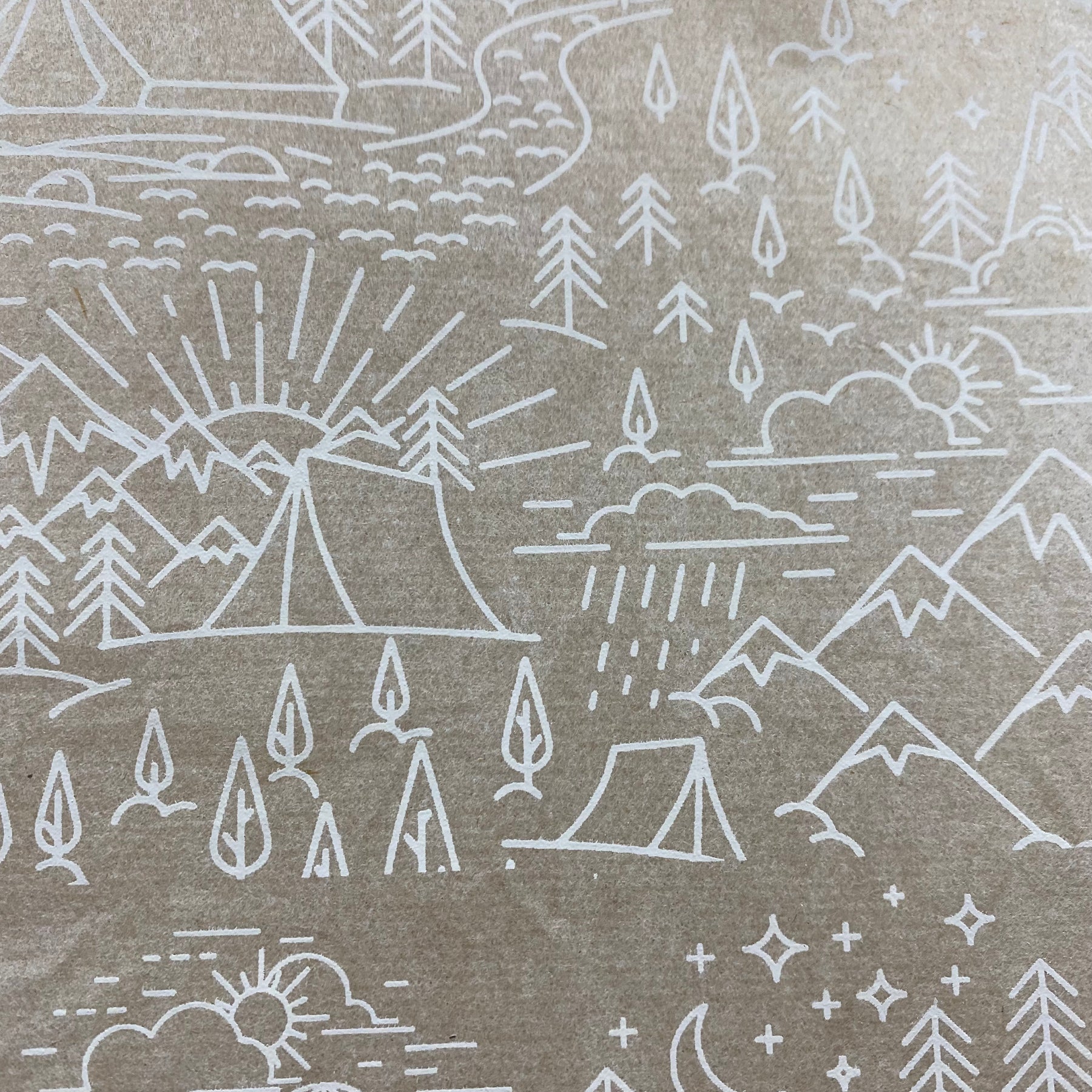 Camping - Underglaze Transfer Sheet