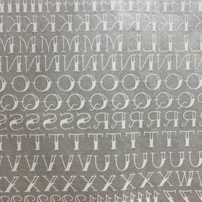 Tattoo Font - Underglaze Transfer Sheet