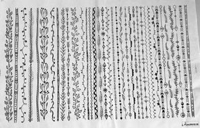 Borders - Underglaze Transfer Sheet